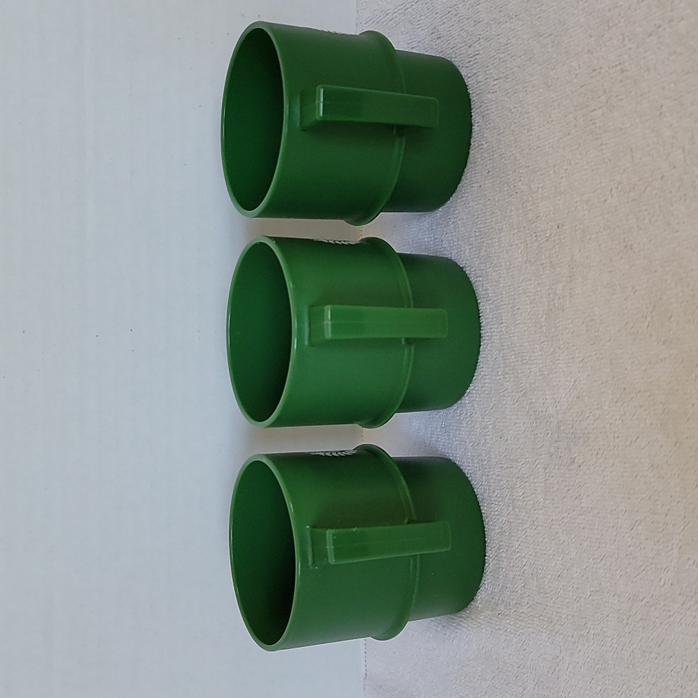 Vintage Tupperware Holiday Christmas Dove coffee mugs set of 3 - Picture 7 of 7